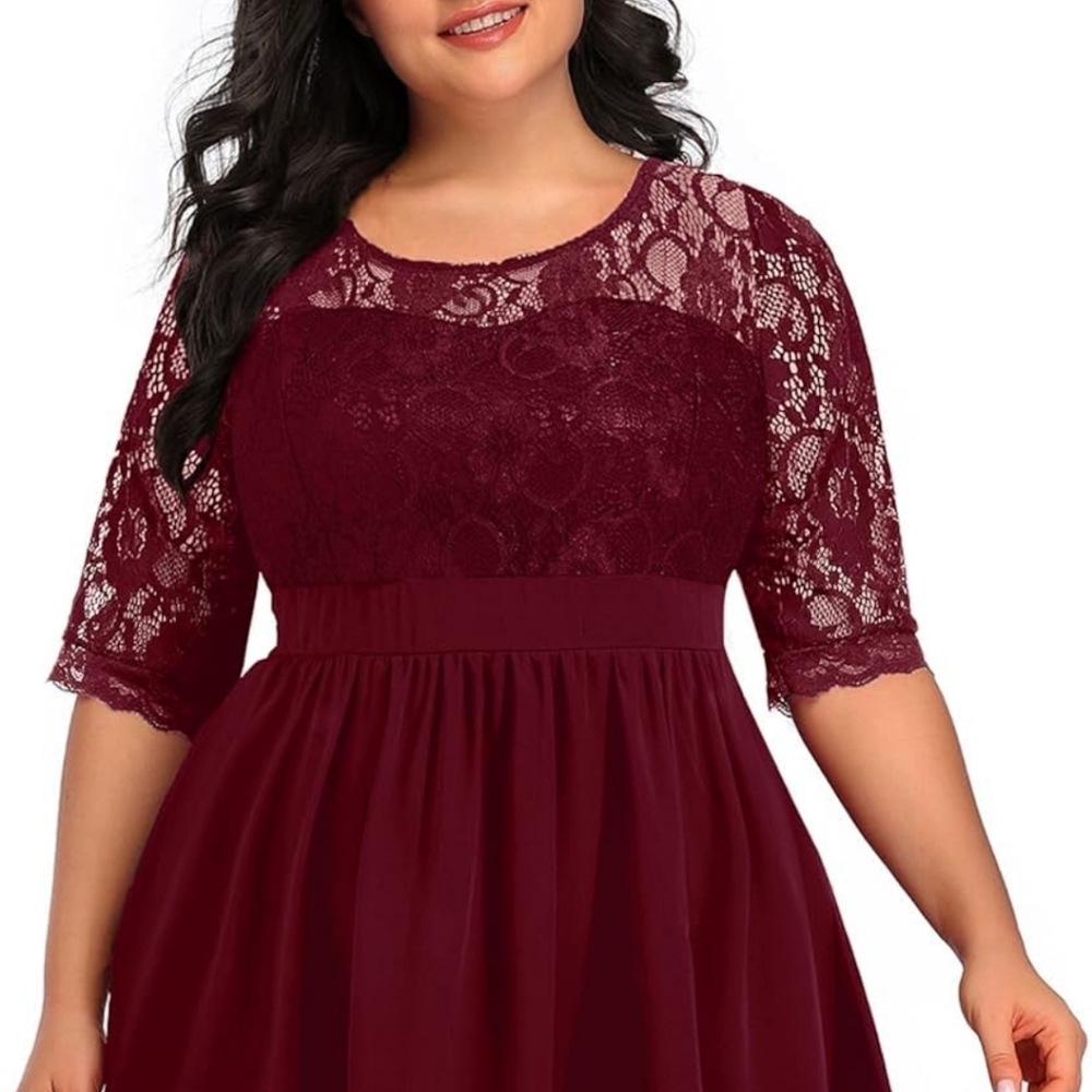 PinUp Fashion Plus Size Midi Dress 18W